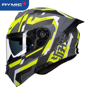 Casco Capacetes Двойной двухобъективный мотоциклетный шлем Kask Полнолицевые шлемы для скоростного спуска Motorfiets DOT, одобренный ЕЭК