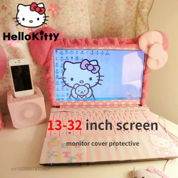 Kawaii Sanrio Hello Kitty Пылезащитный чехол для монитора Компьютера, Защитный чехол для ноутбука, Экран ноутбука, Окружающая Декоративная крышка