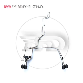 Производительность выхлопной системы HMD из нержавеющей стали Catback для BMW 528i E60 Автоматическая модификация Электронного клапана Глушителя