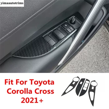 LHD Подлокотник, стекло, Переключатель подъема Окна, Декоративная панель, Накладка для Toyota Corolla Cross 2021-2023, Аксессуары для интерьера