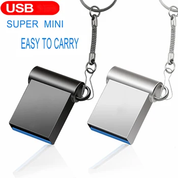 Мини-USB Флэш-накопитель 64 ГБ водонепроницаемый Флешка 128 ГБ Высокоскоростной USB-накопитель 32 ГБ Флеш-накопитель 16 ГБ USB Flash memoria cel usb-накопитель 8 ГБ