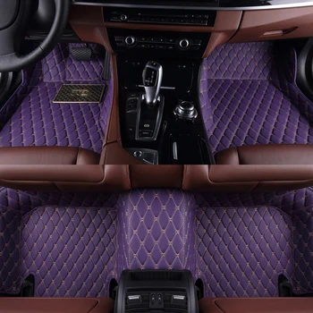 Прочный Изготовленный на Заказ кожаный Красочный автомобильный коврик для Ford F150 Super Crew 2021 2022 Автомобильные Аксессуары для ковров Syling Детали интерьера