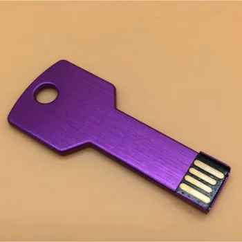 Фотография Металлический Ключ USB Флэш-Накопитель Pen Drive 128 МБ 4 ГБ 8 ГБ 16 ГБ 32 ГБ 64 ГБ Флешка Usb 2.0 Флэш-накопитель Memory Stick U Диск