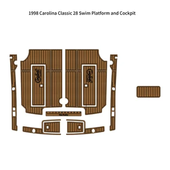 1998 Carolina Classic 28 Коврик для кокпита Лодки из пены EVA, коврик для пола из искусственного тика