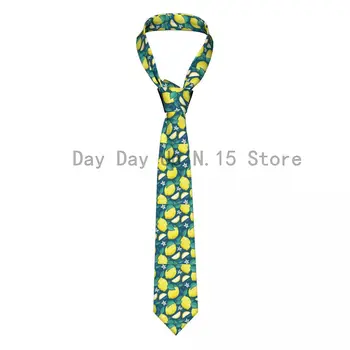 Классический галстук для мужчин, Шелковые мужские галстуки для свадьбы, деловой галстук для взрослых, Повседневный галстук с лимонным летним принтом