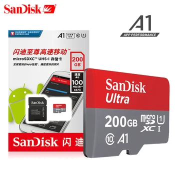 SanDisk Micro SD карта Class10 TF карта 16 ГБ 32 ГБ 64 ГБ 128 ГБ 256 ГБ 512 ГБ Макс 98 Мб/с. карта памяти для мобильных телефонов и настольных ПК