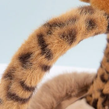 066F, Мультяшный Мини-наушник в форме тигра, Зимние принадлежности для защиты ушей Маленькой девочки