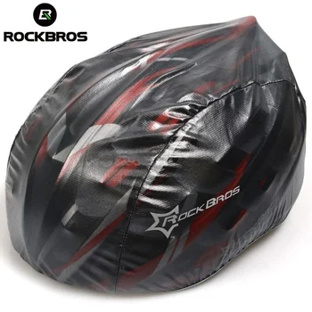 ROCKBROS Ветрозащитный Водонепроницаемый пылезащитный дождевик MTB дорожный велосипед, чехол для велосипедного шлема, чехлы для велосипедных шлемов, новинка, 4 цвета