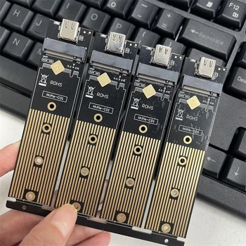 Конвертер M.2 в USB3.1 SSD NGFF Адаптер для твердотельных дисков PCL-E Конвертер жестких дисков 6/10 Гбит/с Поддерживает 2230 2242 2260 2280