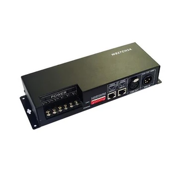 DC12-24V 27 каналов 9 групп Dmx 512 светодиодный декодер RGB контроллер