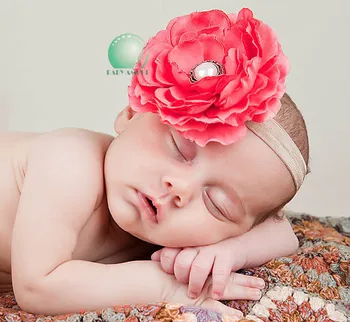 2019, 1 шт., милые повязки на голову для девочек, детские головные уборы с большим цветочным узором для волос, розовый, 9 цветов
