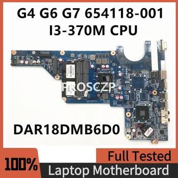 654118-001 Высокое Качество Для HP G7 G6 G4 G4-1000 G6-1000 Материнская плата ноутбука DAR18DMB6D0 с процессором I3-370M HM55 100% Полностью протестирована В порядке