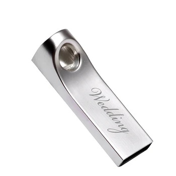 Портативный Металлический флэш-накопитель USB 2,0 с Бесплатным Пользовательским логотипом, Подарочная ручка, Накопитель Реальной емкости, 64 ГБ/32 ГБ/16 ГБ/8 ГБ, Серебристый U-диск