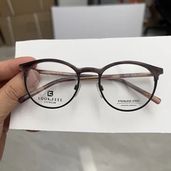 Немецкий модный бренд очков Stainless Stell Премиум-класса, Женские очки для близорукости/чтения/Прогрессивные Женские Оптические