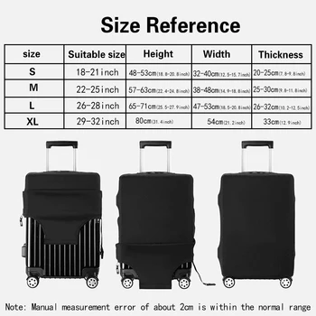 Чехол для чемодана для путешествий, чехол для 18-32-дюймовых тележек с принтом на стенах, Защитные чехлы для аксессуаров для путешествий, чехол для багажа