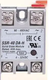 10 шт. новых точечных усилителей SSR-40DA-H 40A 3-32 В постоянного тока 90-480 В переменного