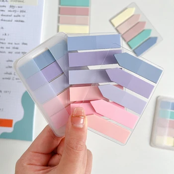 100 шт цветных прозрачных указательных наклеек Morandi, индикаторных наклеек на ПЭТ-этикетку, многоцветных стикеров, 9 секций