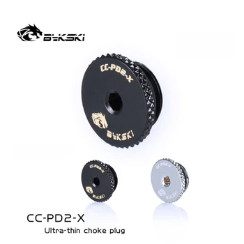 Bykski CC-PD2-X, Шестигранная Заглушка для охлаждения ПК Толщиной 2 мм G1/4 ', Детали для водяного охлаждения Черный/Серебристый