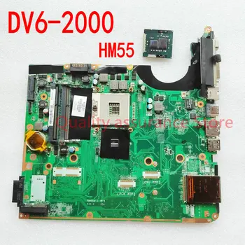 DAUP6DMB6C0 Для HP PAVILION DV6 DV6-2000 Материнская плата ноутбука 580978-001 HM55 DDR3 Бесплатная Материнская плата с процессором