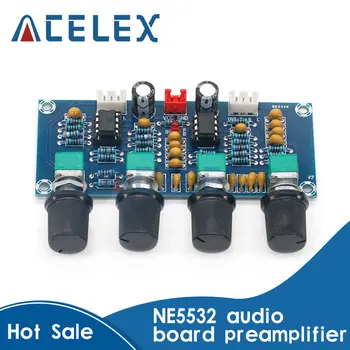 Предусилитель звуковой платы XH-A901 NE5532, Предварительный усилитель с регулировкой громкости высоких и низких частот, регулятор тембра предварительного усилителя для платы усилителя