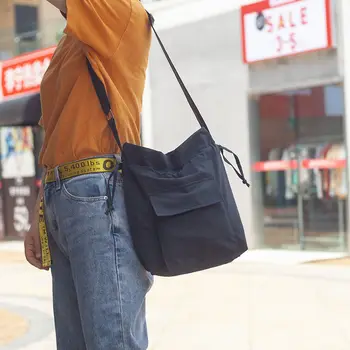 Нейлоновая ткань, Ковшеобразный карман на шнурке Большой емкости Для женской сумки через плечо 2023, Новый Тренд, Универсальная сумка через плечо Для женщин