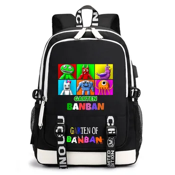 Рюкзак Garten Of Banban с мультяшным принтом, школьная сумка для студентов кампуса, детский рюкзак для отдыха, дорожная сумка на открытом воздухе, usb-сумка