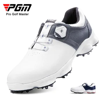 PGM Мужская Обувь Для гольфа, Спортивная Обувь С Набалдашником Для Отдыха, Съемные Шипы, Нескользящие Мужские Водонепроницаемые Удобные Кроссовки XZ225