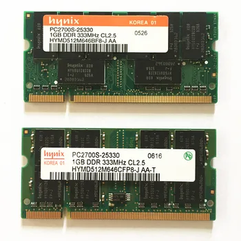 Оперативная память ноутбука HYNIX DDR1 1 ГБ 333 МГц sodimm PC2700S 1 ГБ DDR 333 МГц CL2.5 1 шт.