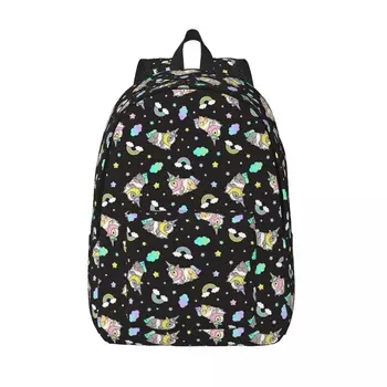 Морская свинка с рисунком Кавайного единорога для мужчин и женщин, школьная сумка для студентов, красочный милый рюкзак для колледжа средней школы, легкий