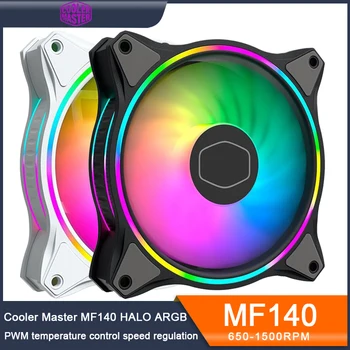 Cooler Master MF140 HALO PC Охлаждающий Вентилятор 140 мм ARGB 5V/3PIN Корпус Компьютера Кулер для ПРОЦЕССОРА Водяное Охлаждение Тихие вентиляторы PWM