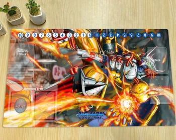 Digimon Playmat War Greymon DTCG CCG Торговая Карточная Игра Коврик Для Настольной Игры Аниме Коврик Для Мыши Резиновый Настольный Коврик Игровые Аксессуары и Сумка