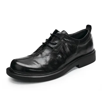 Мужская обувь, Мужская деловая обувь из воловьей кожи, весна-осень, летняя мужская повседневная обувь, обувь для отдыха Ручной работы, высококачественная натуральная кожа