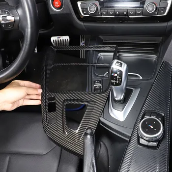 Для BMW 3 Серии F30 F31 F34 2013-2019 ABS Панель Центрального управления из Углеродного Волокна, Декоративная Наклейка, Автомобильные Аксессуары