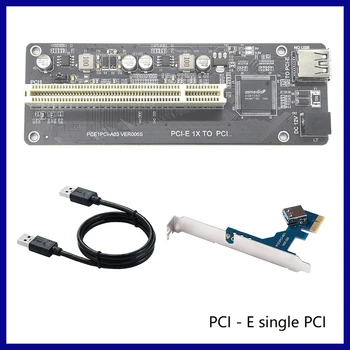 1 Комплект Адаптера расширения PCI-E к PCI ASM1083 Поддержка карты захвата параллельной карты