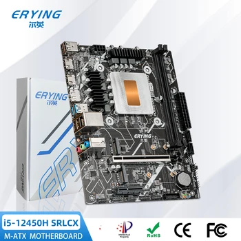 Настольная Материнская плата ERYING Gaming PC с Встроенным Комплектом вставных ядер i5 12450H SRLCX i5-12450H 8C12T DDR4 В сборе для компьютера