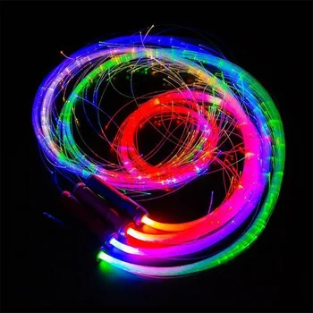 Светодиодный Волоконно-Оптический Хлыст USB Перезаряжаемый Оптический Ручной Канат Pixel Light-up Whip Flow Игрушка Для Танцевальной Вечеринки, Световое Шоу Для Вечеринки
