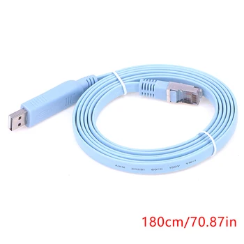 1 шт. USB к RJ45 USB к RS232 Последовательный кабель-адаптер RJ45 CAT5 для консоли Кабель-адаптер для маршрутизаторов Cisco приблизительно 180 см