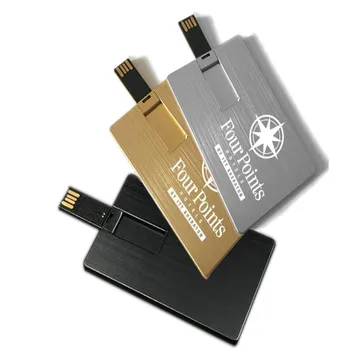Изготовленный на заказ ЛОГОТИП 64 ГБ Новый металлический Черный/серебристый/золотой USB 2.0 флэш-накопитель