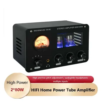 Ламповый Усилитель мощности MA12070 80 Вт * 2 Высокой Мощности 6H3N Ламповый Аудиофильский Усилитель Hi-FI с Регулировкой высоких басов и Двойным Балансом