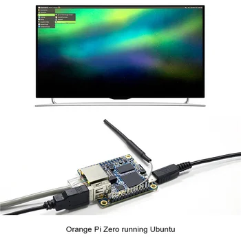 Для Orange Pi Zero Development Board + Чехол 512M DDR3 Allwinner H3 с Чипом на борту WiFi Для Программирования Небольшого Компьютера