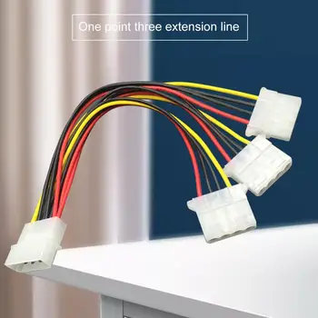 Удлинитель питания Пластиковый удлинитель питания Практичный высококачественный кабель-переходник IDE Molex от мужчины к женщине для ПК