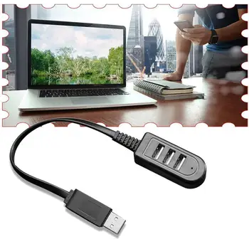 Новейший 3-портовый USB-концентратор, Многофункциональное Зарядное устройство 3A, удлинитель, Многопортовый Разветвитель, Удлинитель, кабель для передачи данных