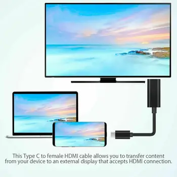 HD-адаптер Type C-HDMI-совместимый 4K USB C 3.1 для MacBook Samsung S8 Dex Huawei P30 Док-станция Xiaomi 10 Проектор ТВ-монитор