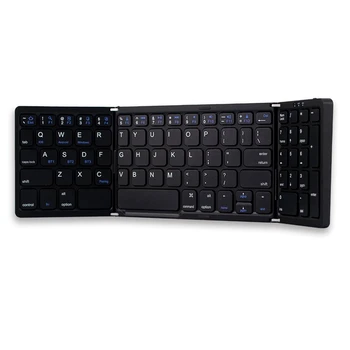 Складная клавиатура, беспроводная клавиатура, перезаряжаемая мини-клавиатура с сенсорной панелью, мышь для ПК с Windows Phone