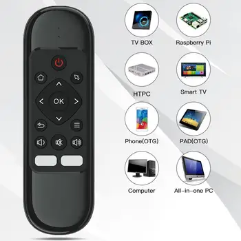 Wechip H6 Air Mouse Mini с датчиком движения 2,4 Г ИК-обучающая беспроводная клавиатура Пульт дистанционного Управления для Android TV Box