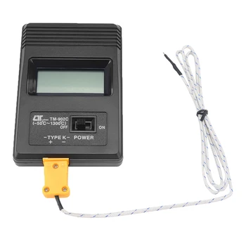 K Тип Цифровой дисплей Термометр с одним входом + датчик термопары Диапазон температур детектора -50 - 300 градусов Цельсия