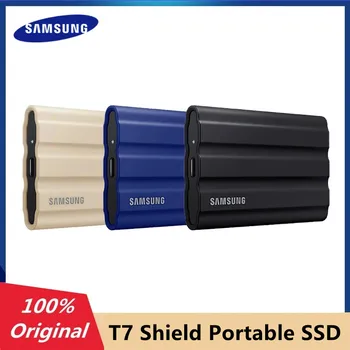 Оригинальный Samsung T7 Shield 4 ТБ 2 ТБ 1 ТБ Портативный SSD Внешний твердотельный диск USB 3.2 Gen 2 Type-C Для Настольного ноутбука
