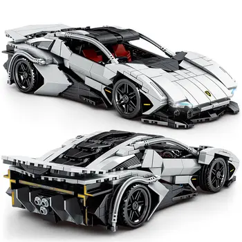 Высокотехнологичный спортивный автомобиль Moc Technical Expert, строительные блоки, знаменитая модель гоночного автомобиля, кирпичи, развивающие игрушки, подарок для детей
