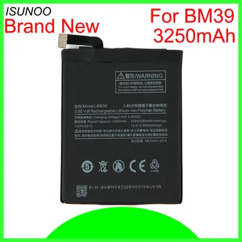 10 шт./лот BM39 Аккумулятор для Xiaomi Mi 6 Mi6 Сменные аккумуляторы для телефонов 3250 мАч Аккумулятор высокой емкости для xiaomi 6