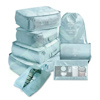 Набор для хранения органайзера для путешествий Портативный дорожный багажный набор Классификация одежды для путешествий Многофункциональная водонепроницаемая сумка для хранения